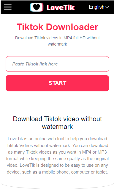 Lovetik- TikTok video Downloader