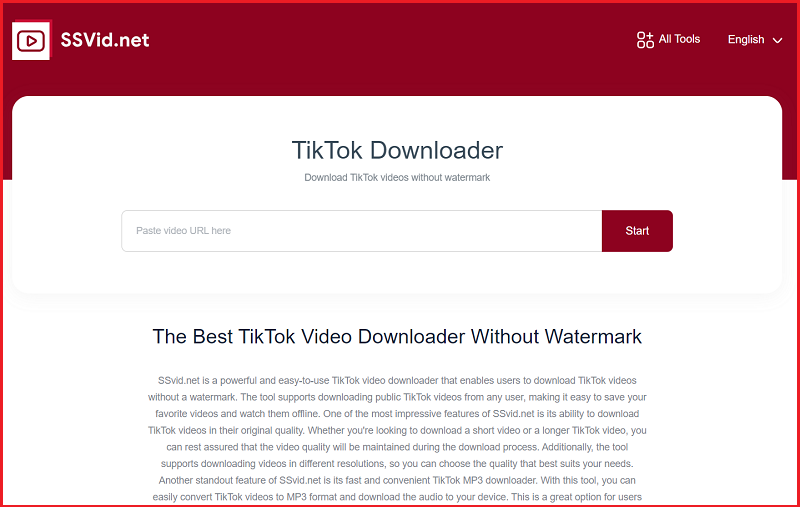 SSVID.net - Download tiktok video for all devices
